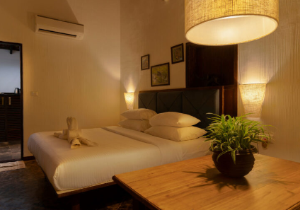 Gomet room at Lemongrass Nest, named after the minivet
